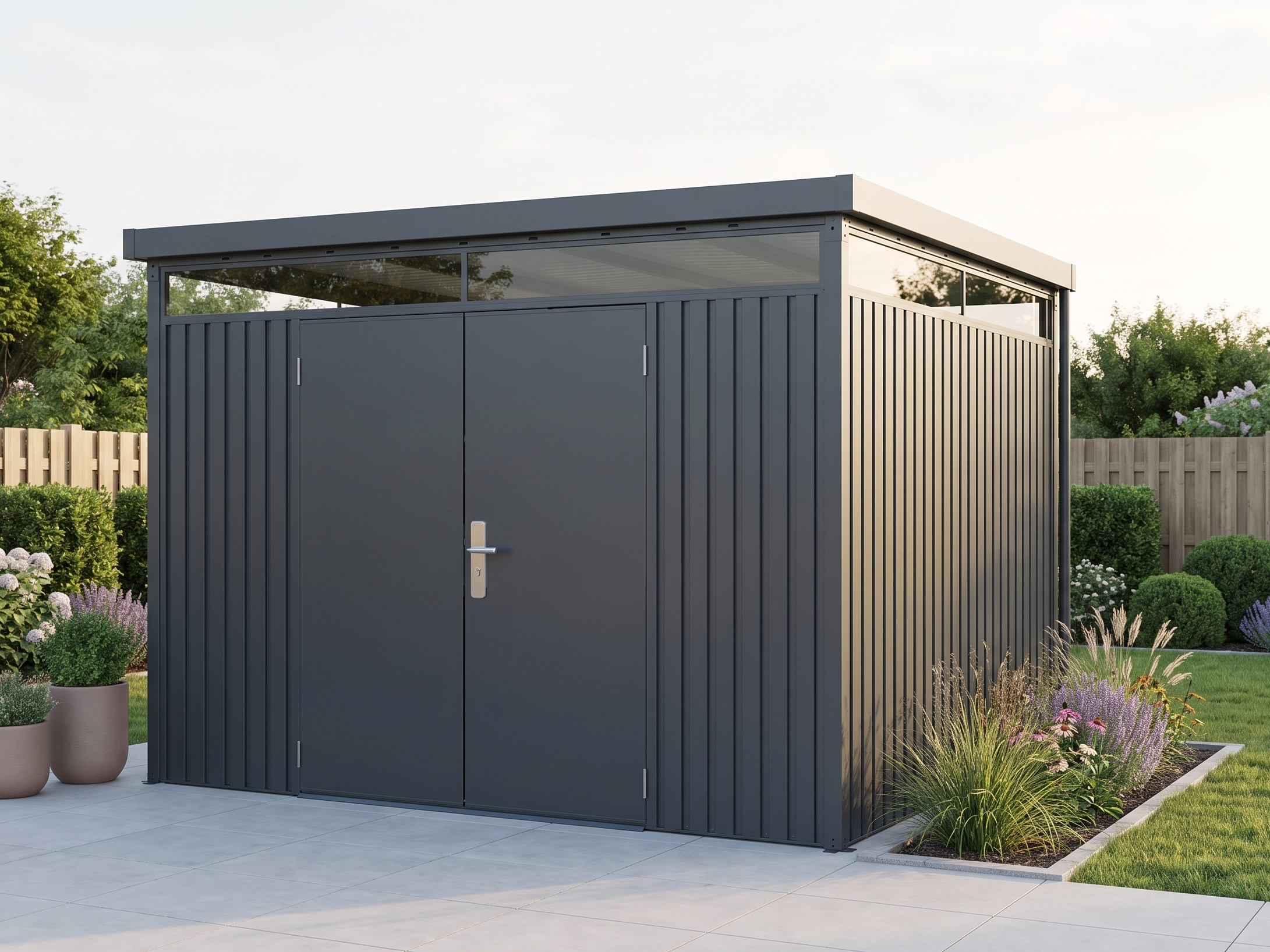 19% Rabatt ✓ 3 × 3 m | StarLine Metall Gerätehaus Solidum 9,0 m² | 2 Raum Unkategorisiert online kaufen 19% Rabatt ✓ 3 × 3 m | StarLine Metall Gerätehaus Solidum 9,0 m² | 2 Raum Unkategorisiert online kaufen