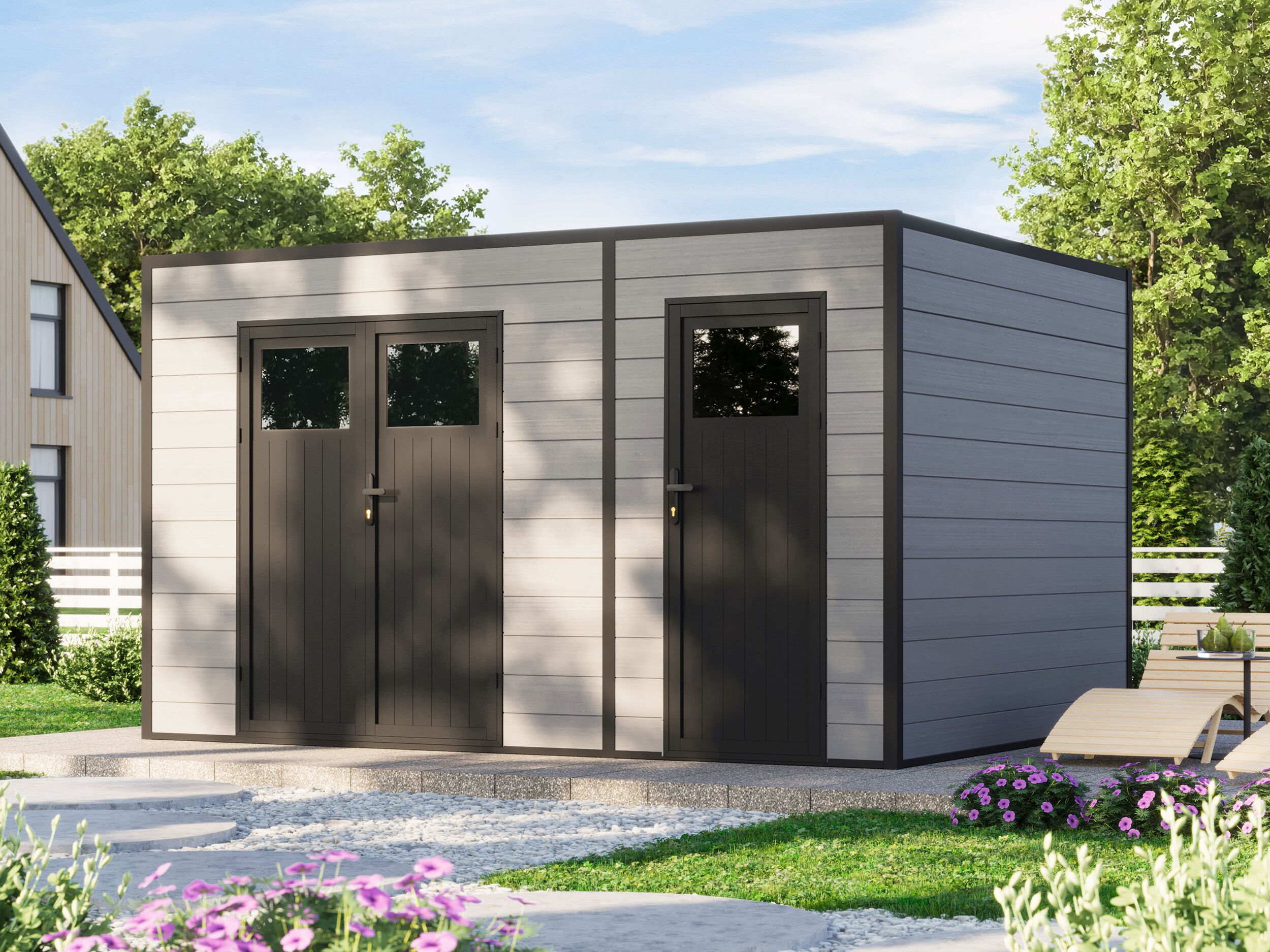 26% Rabatt ✓ 4 × 3 m | WPC Holzgartenhaus Cubus 2-Raum 10,98 m² | 2 Raum Unkategorisiert online kaufen 26% Rabatt ✓ 4 × 3 m | WPC Holzgartenhaus Cubus 2-Raum 10,98 m² | 2 Raum Unkategorisiert online kaufen