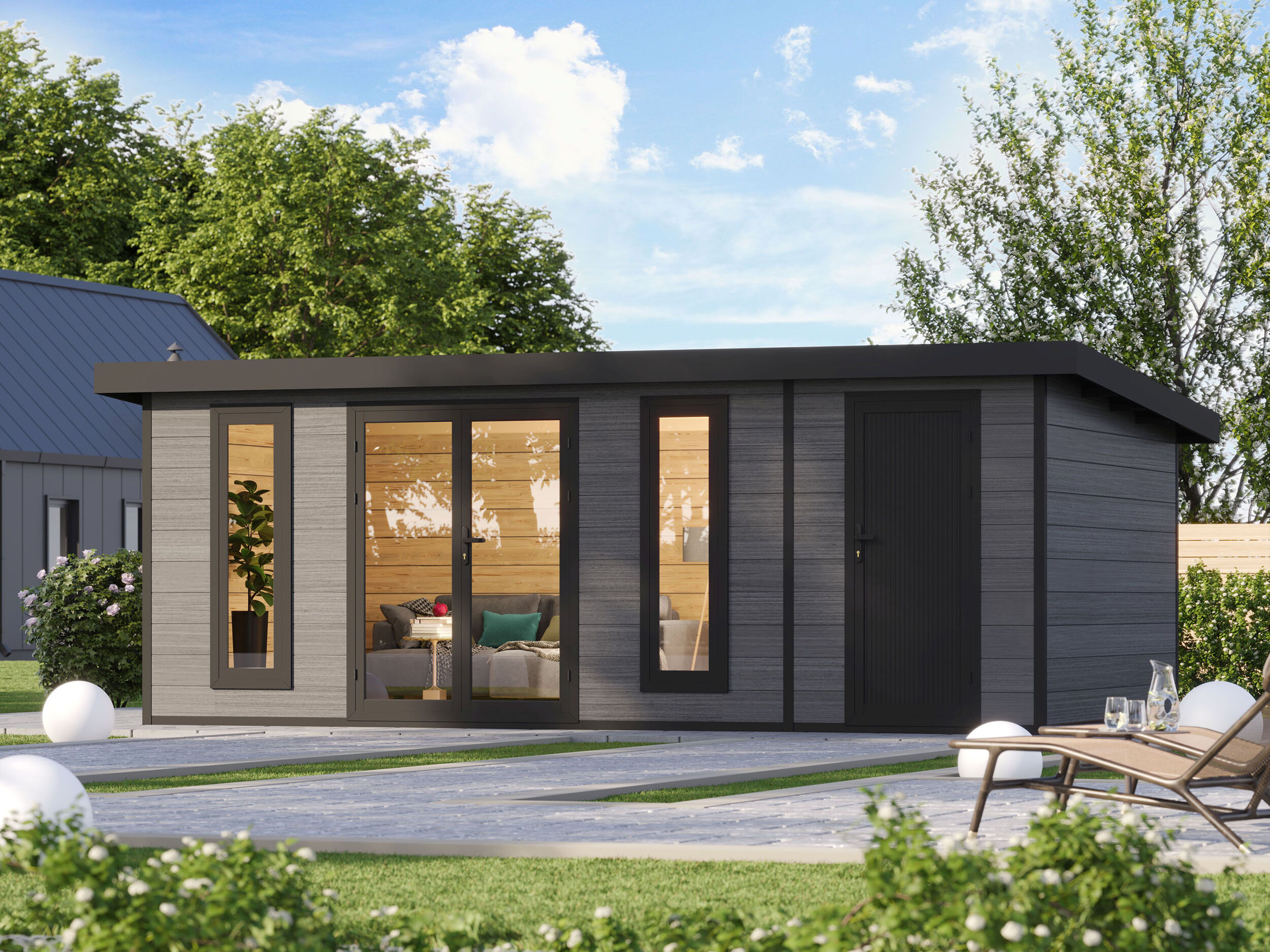 26% Rabatt ✓ 6 × 3 m | WPC Holzgartenhaus Panorama 2-Raum | 2 Raum Unkategorisiert online kaufen 26% Rabatt ✓ 6 × 3 m | WPC Holzgartenhaus Panorama 2-Raum | 2 Raum Unkategorisiert online kaufen