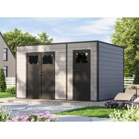 26% reduziert - WPC Holzgartenhaus Modell Cubus 2-Raum 10,98 m² 12m² Unkategorisiert online kaufen