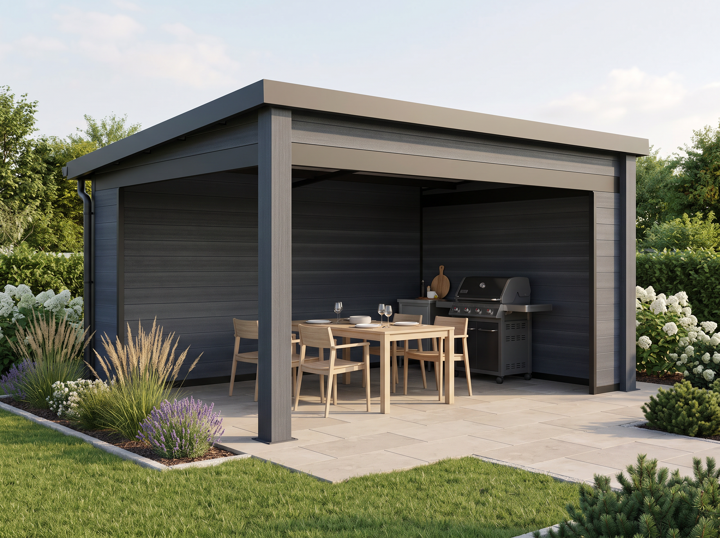 28% Rabatt ✓ 4 × 3 m | WPC Gartenlaube Lounge 12,0 m² Unkategorisiert online kaufen 28% Rabatt ✓ 4 × 3 m | WPC Gartenlaube Lounge 12,0 m² Unkategorisiert online kaufen