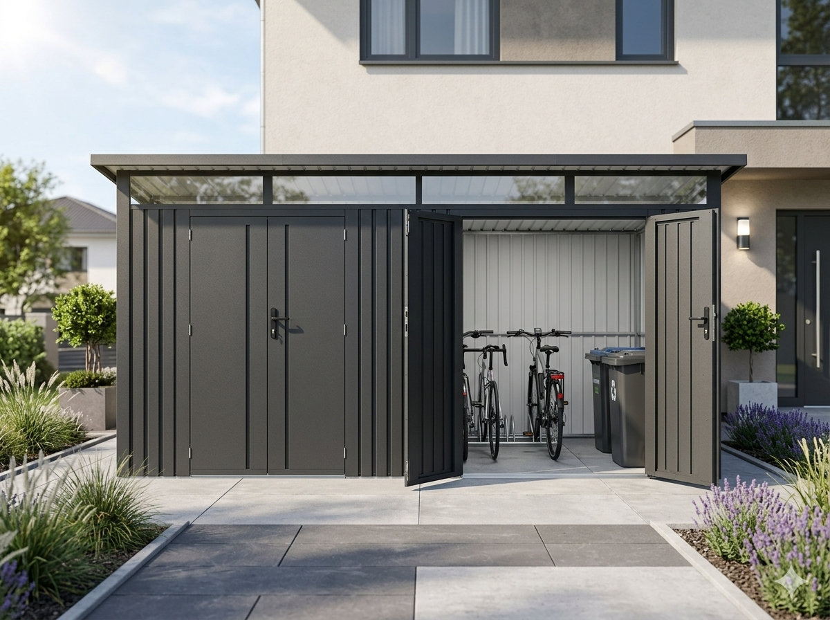 31% Rabatt ✓ 4 × 2 m | Metall Gerätehaus Skylight 2-Raum 8,95 m² | 2 Raum | Pultdach Unkategorisiert online kaufen 31% Rabatt ✓ 4 × 2 m | Metall Gerätehaus Skylight 2-Raum 8,95 m² | 2 Raum | Pultdach Unkategorisiert online kaufen