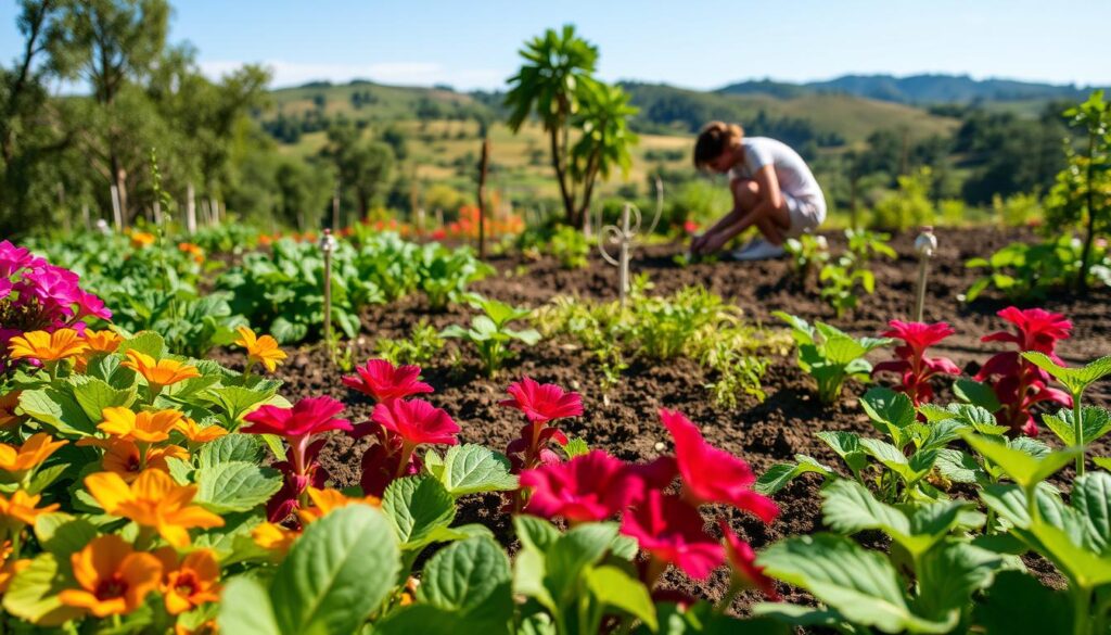 Gartenarbeit mit Aussaat und Pflanzung Gartenarbeit mit Aussaat und Pflanzung