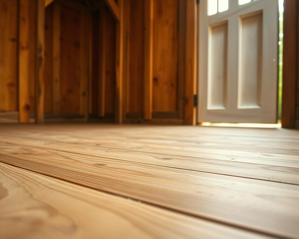 Gartenhaus Bodenbelag