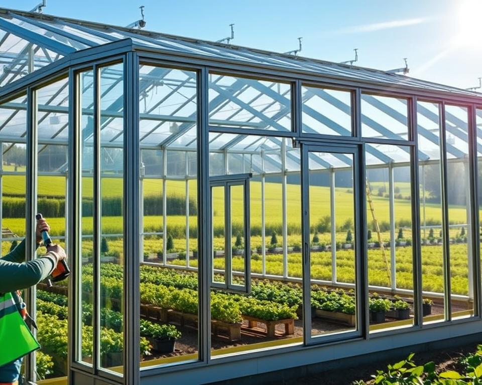 Gewächshaus Verglasung Montage Gewächshaus Verglasung Montage