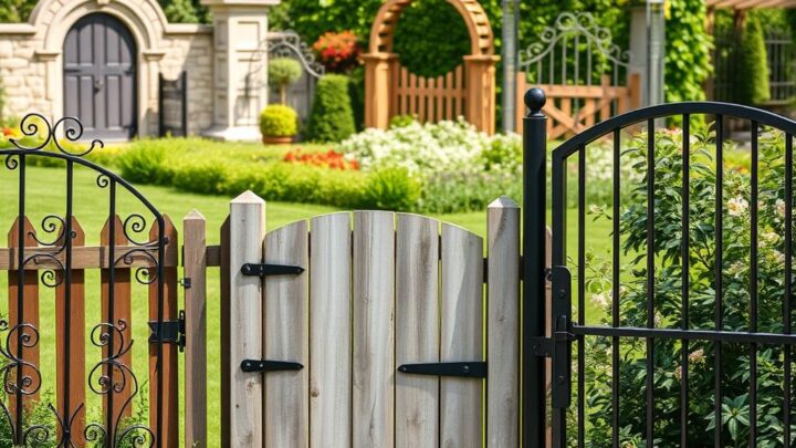 Arten von Gartentoren: Eine Übersicht für Ihren Garten