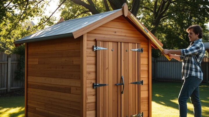 Berechnen der Dachneigung des Gartenhauses einfach gemacht