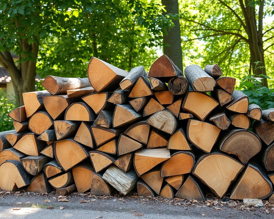 Brennmaterial für Feuerstelle