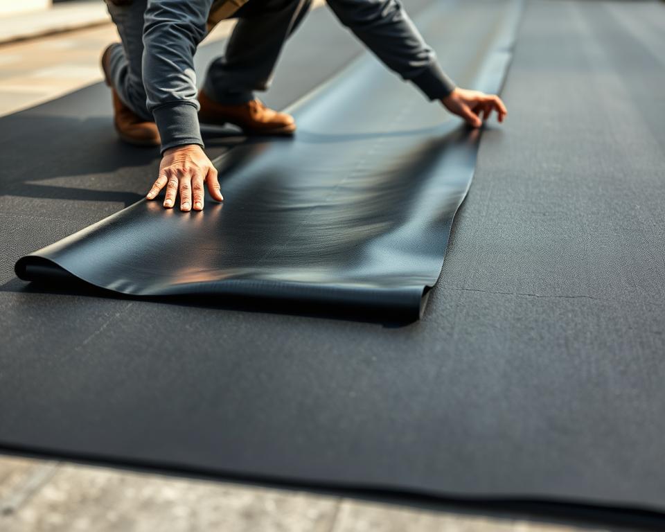 EPDM Folie Verlegung