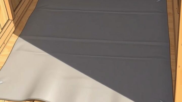 Feuchtigkeitssperre für den Boden des Gartenhauses