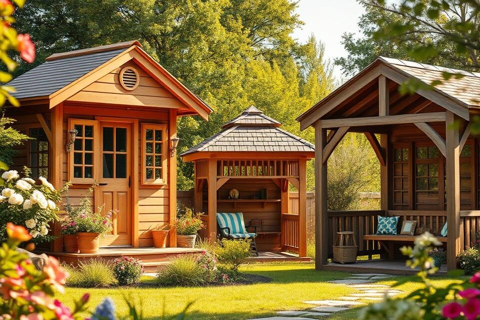 Gartenhaus, Gartenlaube oder Pavillon?