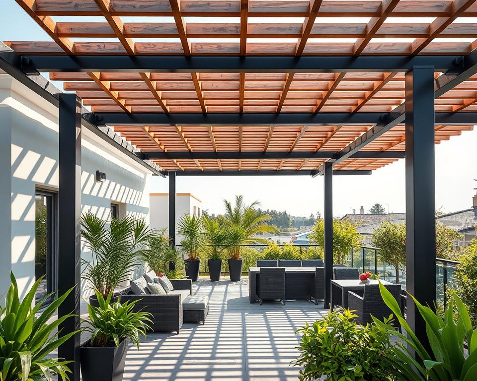 Konstruktion Terrassenüberdachung