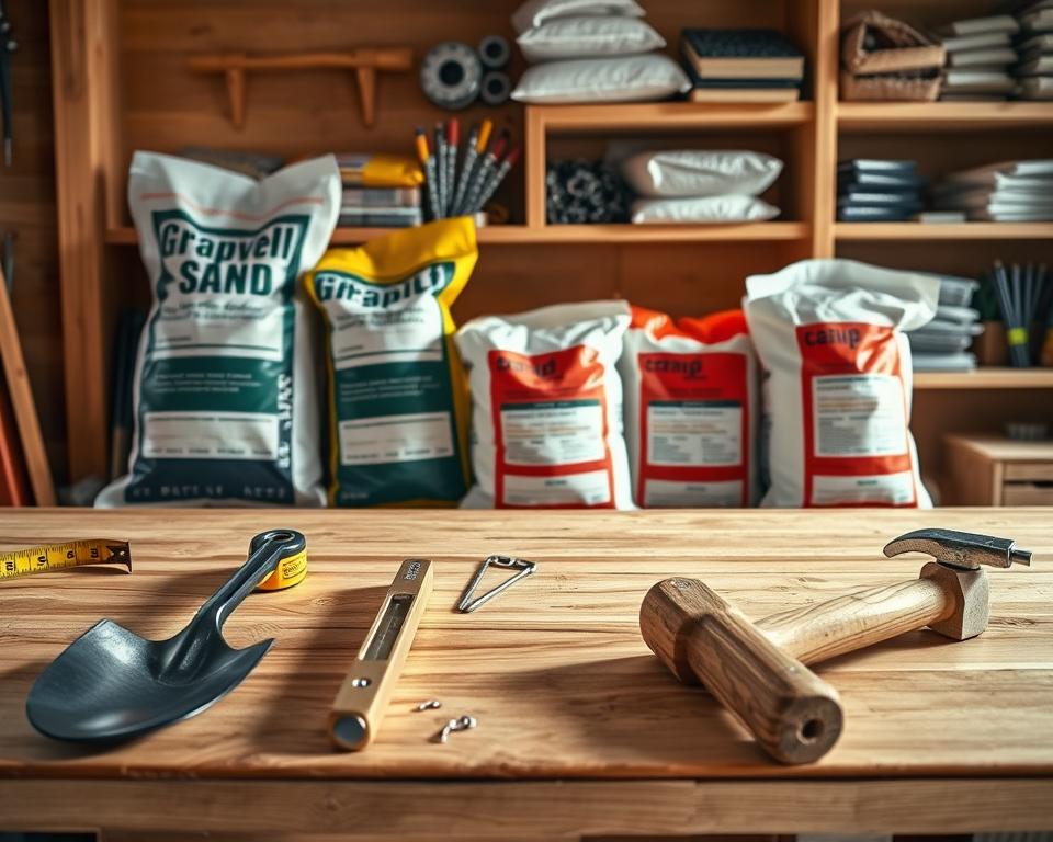 Material Werkzeugliste Fundament