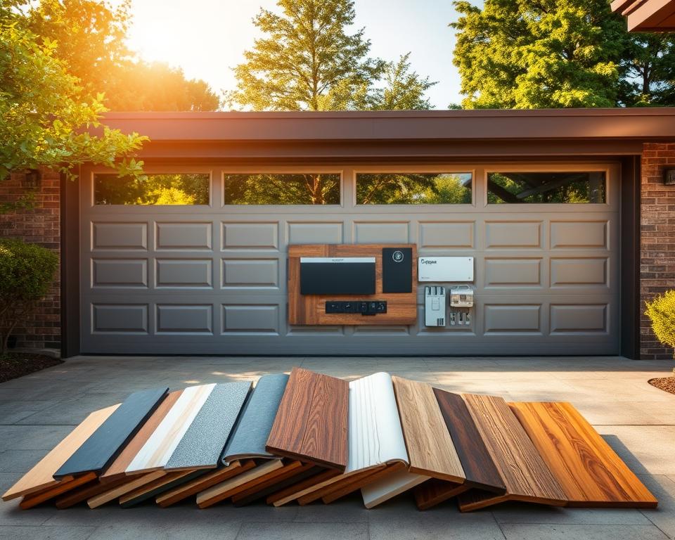 Materialien für Garagentore Stahl Aluminium Holz Kunststoff