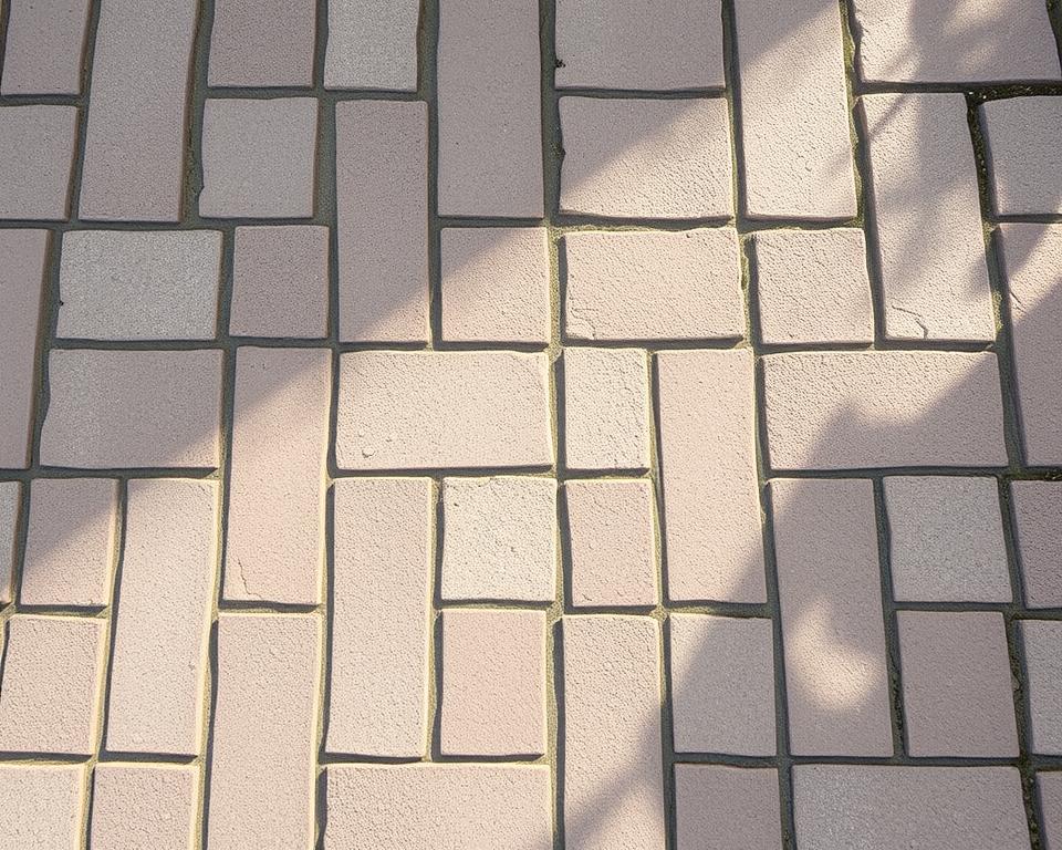 Pflasterklinker mit wasserdurchlässigen Fugen
