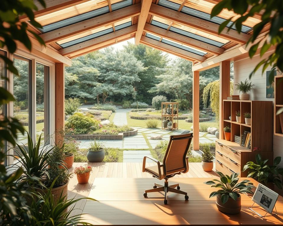 Planung eines Gartenbüros