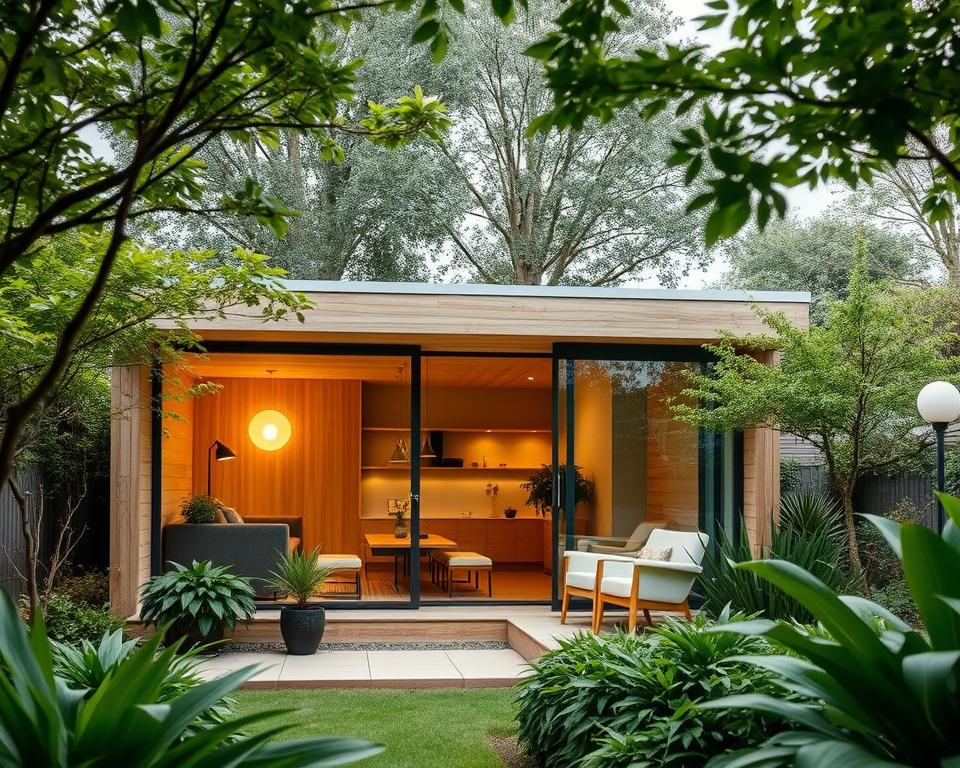 Praktische Umsetzung Gartenbüro Bau