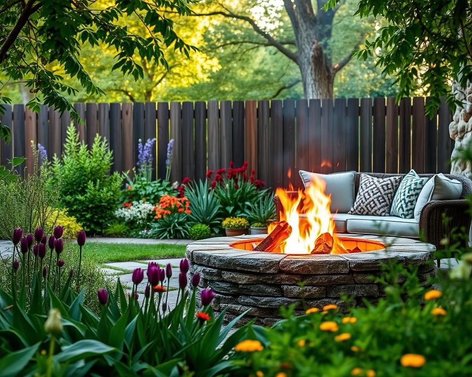 Saisonale Feuerstelle