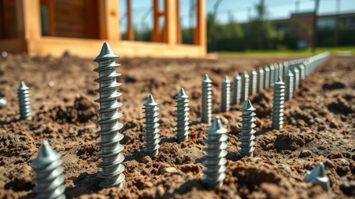 Schraubfundament Gartenhaus