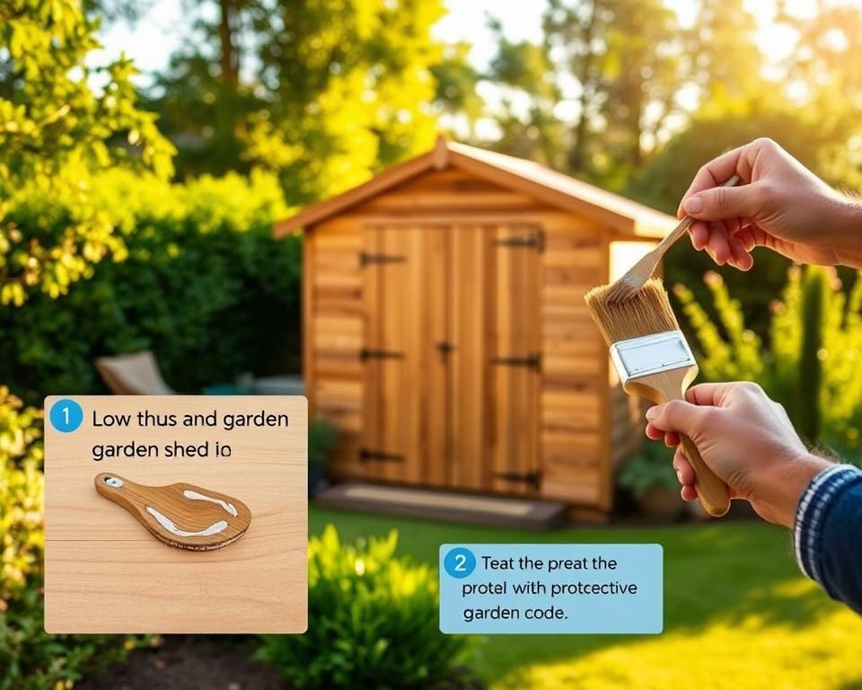 Schritt für Schritt Anleitung Gartenhaus imprägnieren