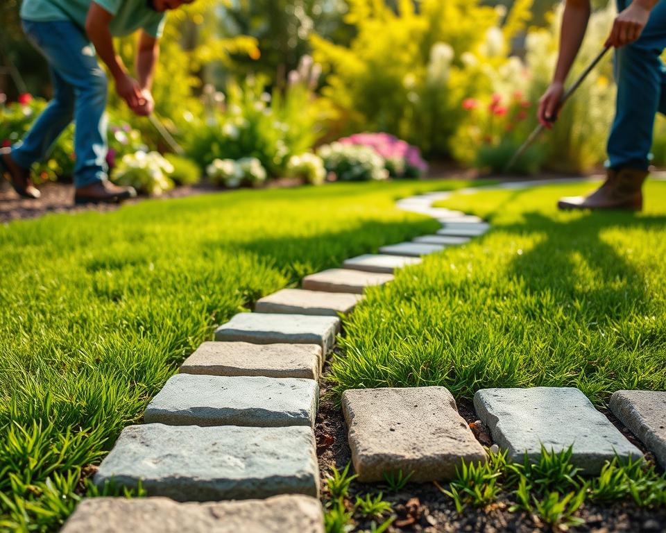 Schritt-für-Schritt Anleitung Rasenkanten