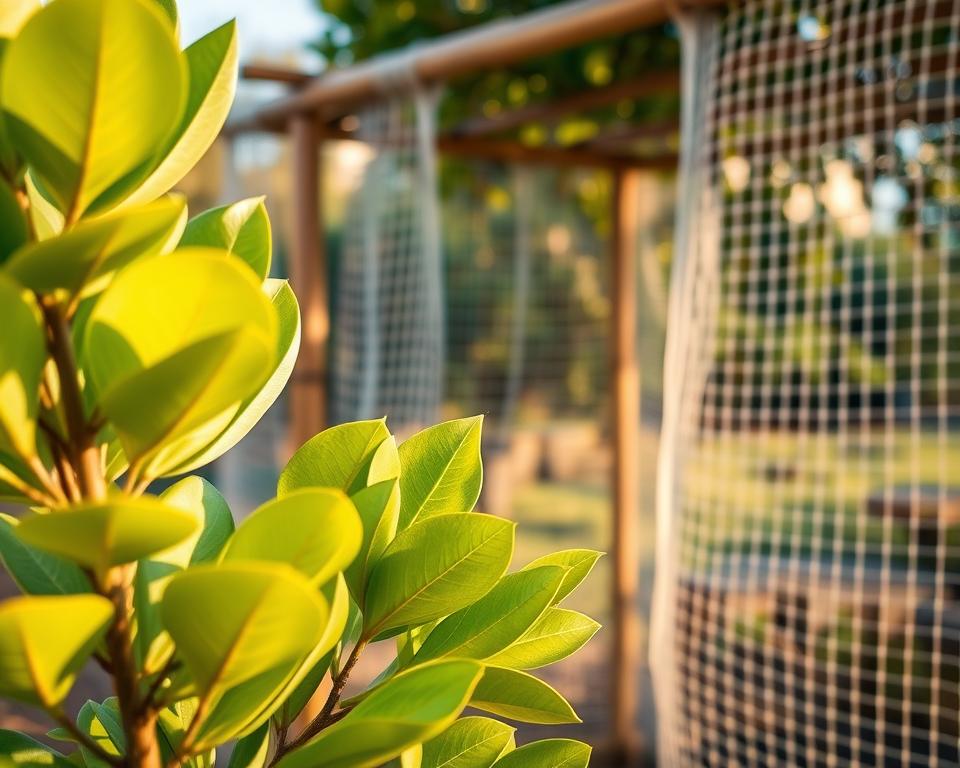 Windschutz für Pflanzen