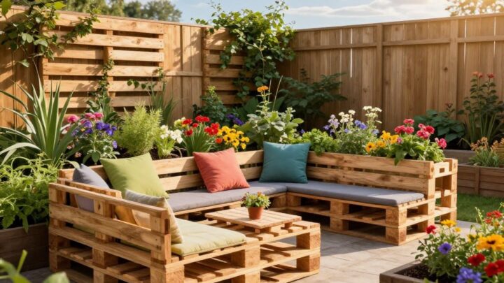 Kreative Ideen mit Europaletten für Ihren Garten