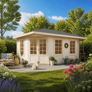 26% Rabatt ✓ 5 × 3 m | 5-Eck Holzgartenhaus Isa 40 B | isoliert Unkategorisiert online kaufen