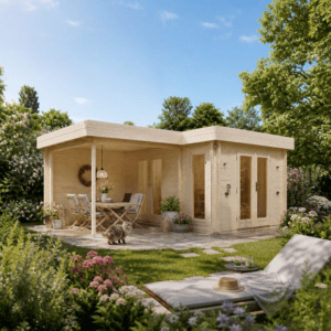 26% Rabatt ✓ 5 × 4 m | Flachdach Holzgartenhaus Wendy 28 | mit Anbau Unkategorisiert online kaufen 26% Rabatt ✓ 5 × 4 m | Flachdach Holzgartenhaus Wendy 28 | mit Anbau Unkategorisiert online kaufen