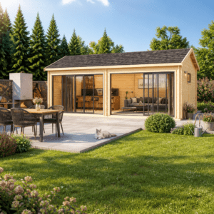 26% Rabatt ✓ 6 × 4 m | Holzgartenhaus Alu Concept Jara 44 B | Glas-Schiebetüren | isoliert | Satteldach Unkategorisiert online kaufen 26% Rabatt ✓ 6 × 4 m | Holzgartenhaus Alu Concept Jara 44 B | Glas-Schiebetüren | isoliert | Satteldach Unkategorisiert online kaufen
