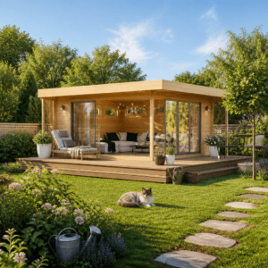 26% Rabatt ✓ 6 × 4 m | Holzgartenhaus Melany Alu 44 | Glas-Schiebetüren | isoliert | Terrasse | Flachdach Unkategorisiert online kaufen 26% Rabatt ✓ 6 × 4 m | Holzgartenhaus Melany Alu 44 | Glas-Schiebetüren | isoliert | Terrasse | Flachdach Unkategorisiert online kaufen