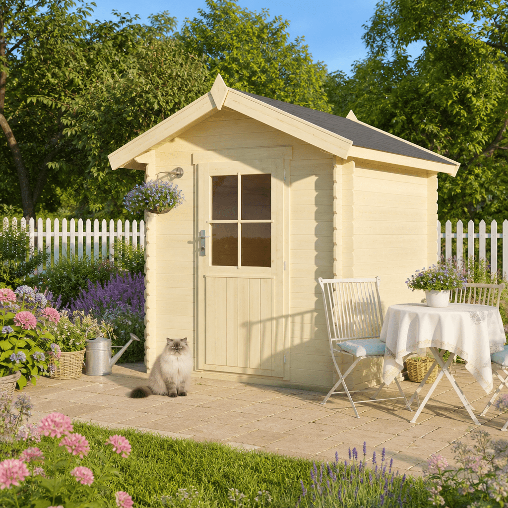 26% Rabatt ✓ 3 × 3 m | Holzgartenhaus Anna 28 | Satteldach