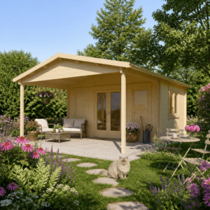 26% Rabatt ✓ 5 × 4 m | Holzgartenhaus Julia 44 B | isoliert | Überdachung | Satteldach Unkategorisiert online kaufen 26% Rabatt ✓ 5 × 4 m | Holzgartenhaus Julia 44 B | isoliert | Überdachung | Satteldach Unkategorisiert online kaufen