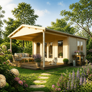 26% Rabatt ✓ 5 × 5 m | Holzgartenhaus Julia 44 D | isoliert | Überdachung | Satteldach Unkategorisiert online kaufen 26% Rabatt ✓ 5 × 5 m | Holzgartenhaus Julia 44 D | isoliert | Überdachung | Satteldach Unkategorisiert online kaufen