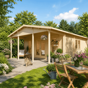 26% Rabatt ✓ 6 × 5 m | Holzgartenhaus Julia 44 E | isoliert | Überdachung | Satteldach Unkategorisiert online kaufen 26% Rabatt ✓ 6 × 5 m | Holzgartenhaus Julia 44 E | isoliert | Überdachung | Satteldach Unkategorisiert online kaufen