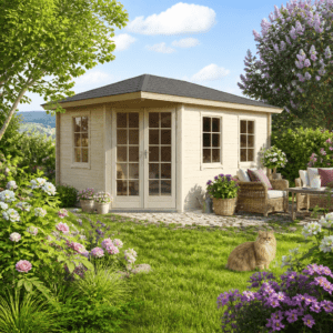 26% Rabatt ✓ 4 × 3 m | Holzgartenhaus Kiano 44 D | isoliert Unkategorisiert online kaufen