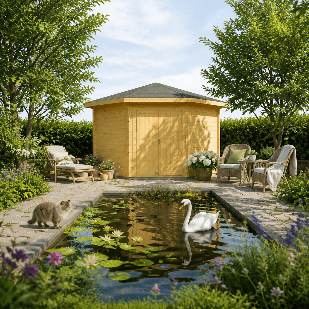 26% Rabatt ✓ 3 × 3 m | Holzgartenhaus Leon 40 A