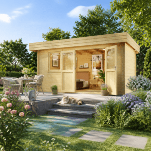26% Rabatt ✓ 6 × 4 m | Holzgartenhaus Miriam 44 A Classic | isoliert | Flachdach Unkategorisiert online kaufen 26% Rabatt ✓ 6 × 4 m | Holzgartenhaus Miriam 44 A Classic | isoliert | Flachdach Unkategorisiert online kaufen