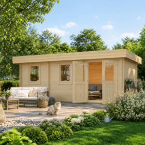 26% Rabatt ✓ 6 × 3 m | Holzgartenhaus Miriam 44 C Classic | isoliert | Flachdach Unkategorisiert online kaufen