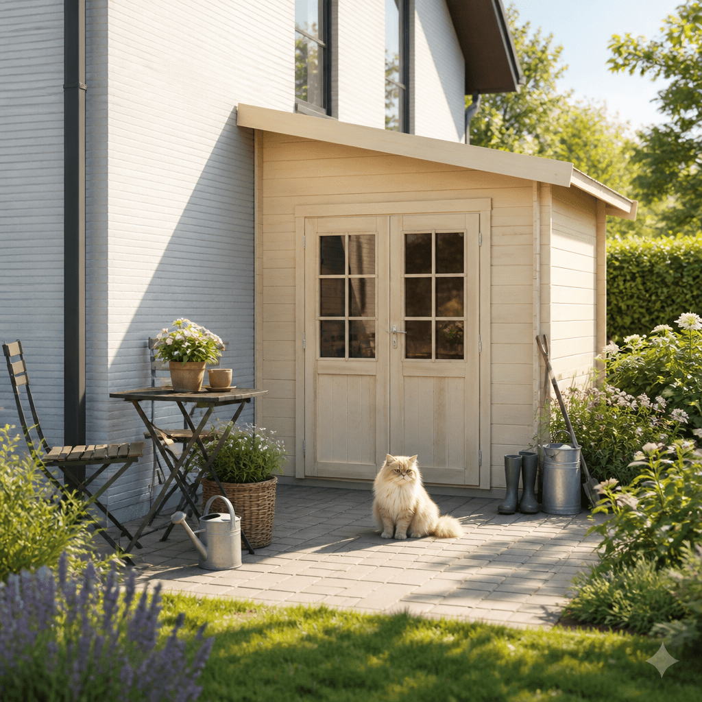 26% Rabatt ✓ 3 × 2 m | Holzgartenhaus Pulti 44 D | isoliert