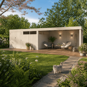 26% Rabatt ✓ 6 × 2 m | Holzgartenhaus QBV-Line 11,89 m² + 400 cm Anbau | Pultdach | Flachdach | mit Anbau Unkategorisiert online kaufen 26% Rabatt ✓ 6 × 2 m | Holzgartenhaus QBV-Line 11,89 m² + 400 cm Anbau | Pultdach | Flachdach | mit Anbau Unkategorisiert online kaufen