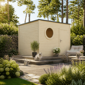 26% Rabatt ✓ 3 × 3 m | Holzgartenhaus Rondo 40 B | isoliert