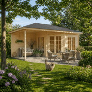 26% Rabatt ✓ 7 × 4 m | Holzgartenhaus Silke 44 | isoliert