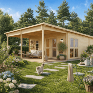 26% Rabatt ✓ 7 × 4 m | Holzgartenhaus Taunus 70 mit Vordach | isoliert | Überdachung | Terrasse | Pultdach Unkategorisiert online kaufen