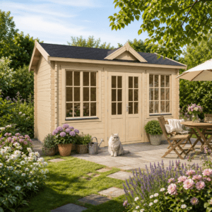 26% Rabatt ✓ 4 × 3 m | Holzgartenhaus Teehaus Cambridge 44 | isoliert