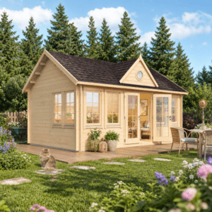 26% Rabatt ✓ 5 × 4 m | Holzgartenhaus Teehaus Leeds 44 | isoliert Unkategorisiert online kaufen