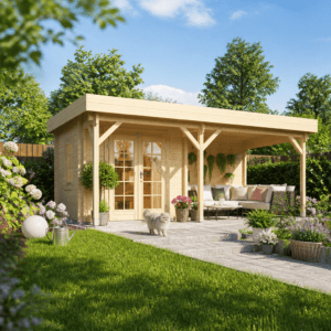 26% Rabatt ✓ 6 × 4 m | Holzgartenhaus Tilo 44 | isoliert