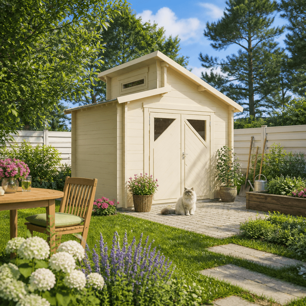 26% Rabatt ✓ 3 × 2 m | Holzgartenhaus Varianta 44 A | isoliert