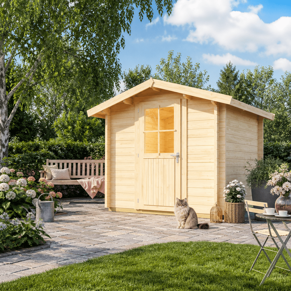 46% Rabatt ✓ 2 × 2 m | Satteldach Holzgartenhaus Eliza 1A /