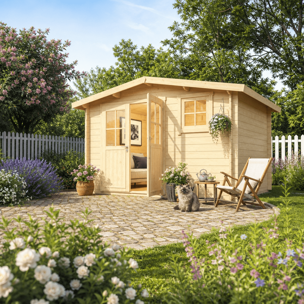 26% Rabatt ✓ 3 × 4 m | Satteldach Holzgartenhaus Eliza 4F